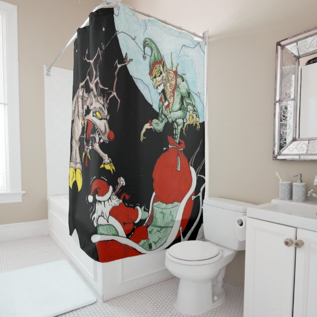 Christmas nightmare Shower Curtain (In Situ)