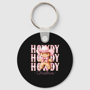 Christmas Nk Gingerbread Cowboy Cowgirl Howdy West Key Ring