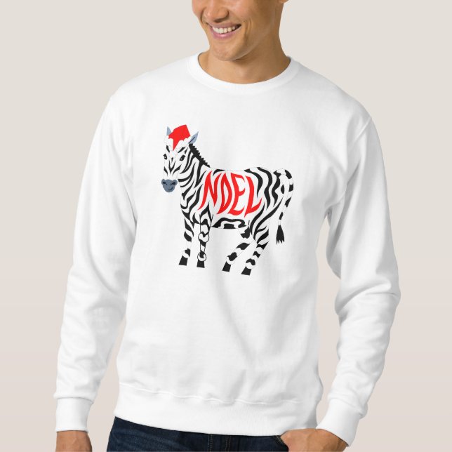 Christmas Noel Zebra Sweatshirt (Front)