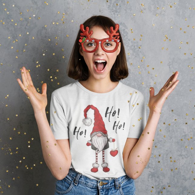 Christmas Nordic Gnome Ho Ho Ho  T-Shirt (Creator Uploaded)