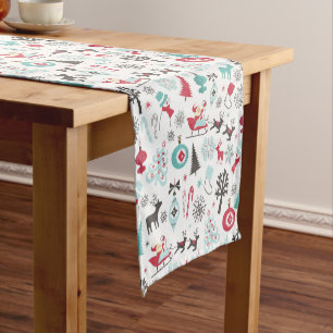 Christmas Nordic Pattern Short Table Runner