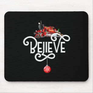 Christmas North Pole Polar Express All Abroad Xmas Mouse Pad