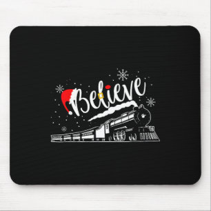Christmas North Pole Polar Express All Abroad Xmas Mouse Pad