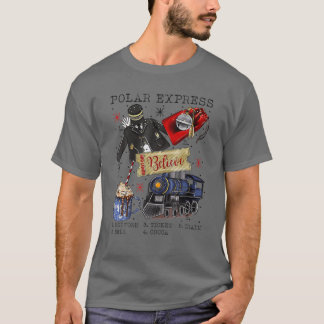 Christmas North Pole Polar Express All Abroad Xmas T-Shirt