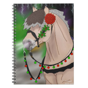 Christmas Norwegian Fjord Horse Notebook