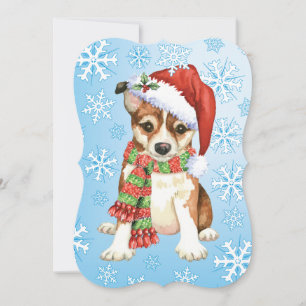 Christmas Norwegian Lundehund Holiday Card