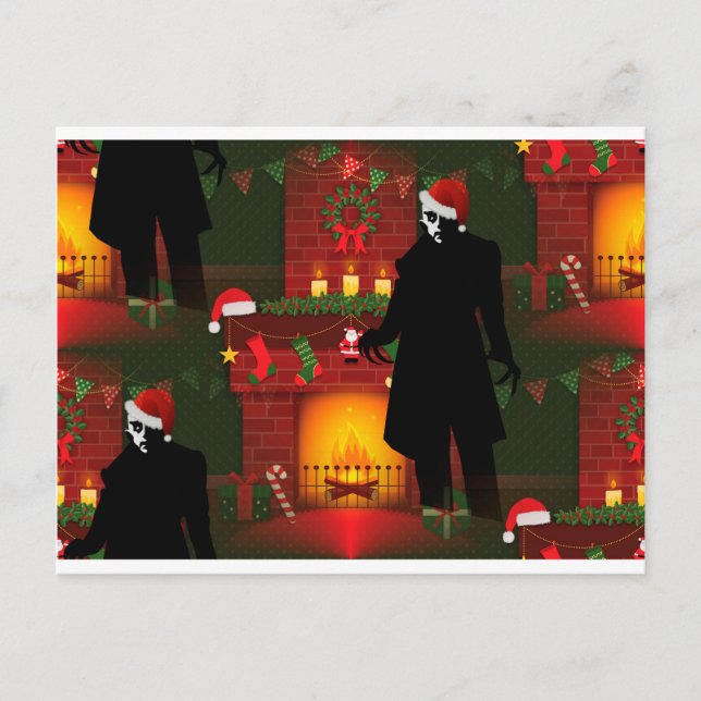 christmas nosferatu holiday postcard (Front)
