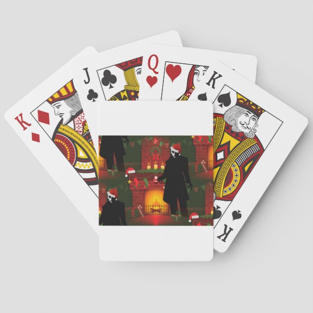 christmas nosferatu playing cards (Back)