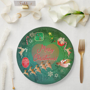 Christmas Nostalgia Paper Plate