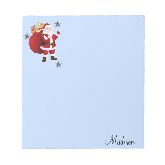 Christmas Notepad Santa (Front)