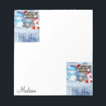 Christmas Notepad Santa Snowman<br><div class="desc">Notepads for Everyone

Invitations & Stationery > Personalised Stationery > Notepads
Office & School > Promotional Products & Small Business Supplies > Business Stationery > Notepads</div>