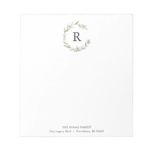 Christmas Notepads Monogrammed