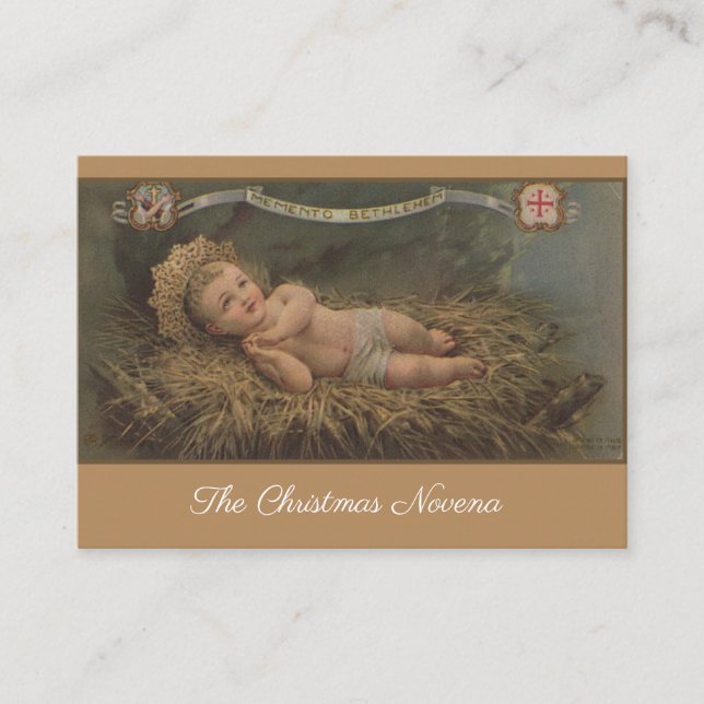 Christmas Novena Prayer Holy Card (Front)
