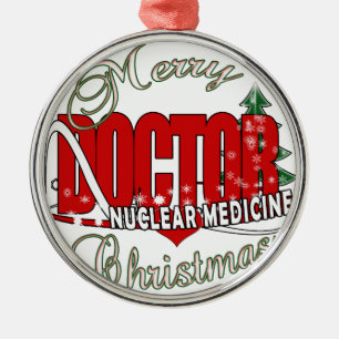 CHRISTMAS NUCLEAR MEDICINE METAL TREE DECORATION