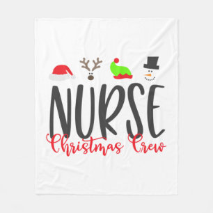 Christmas Nurse2 Fleece Blanket