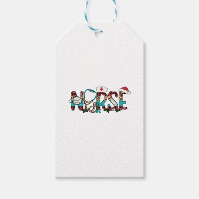 Christmas Nurse  1 Gift Tags (Front)