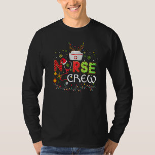 Christmas Nurse Crew Reindeer Nursing Xmas Party T-Shirt