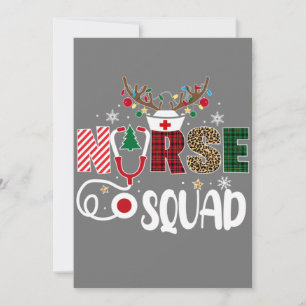 Christmas Nurse Crew Squad Xmas Nursing Pyjamas Invitation