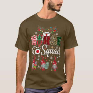 Christmas Nurse Crew Squad Xmas Nursing Pyjamas T- T-Shirt