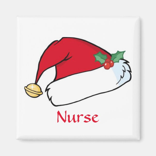 Christmas Nurse Magnet (Front)