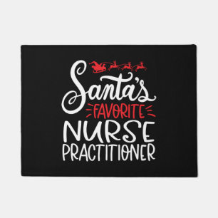 Christmas nurse practitioner, nurse np doormat