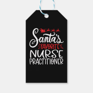 Christmas nurse practitioner, nurse np   gift tags