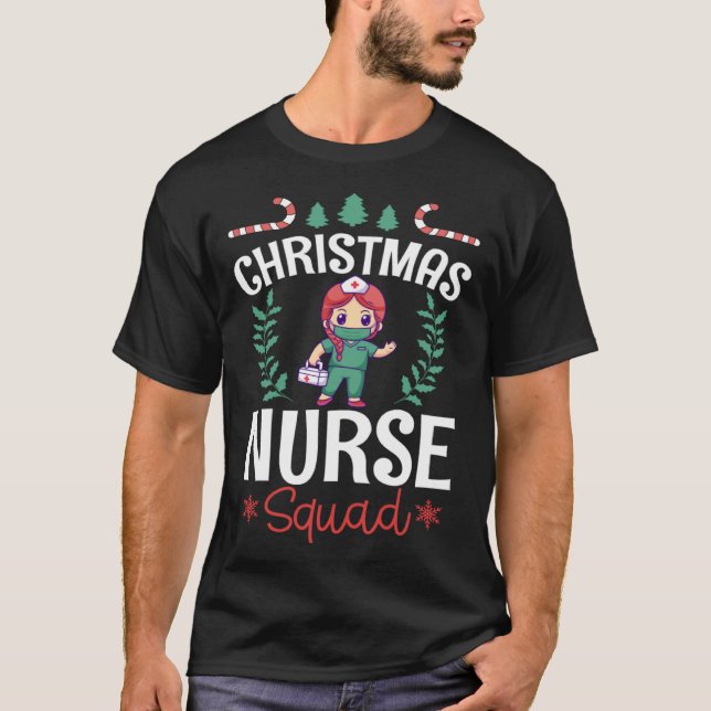 Christmas Nurse Squad Matching Family X Mas Crew G T-Shirt (Front)