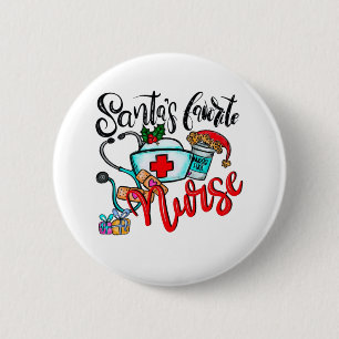 Christmas Nursing1 6 Cm Round Badge