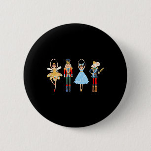 Christmas Nutcracker Ballet Cute Xmas Gifts for Wo 6 Cm Round Badge