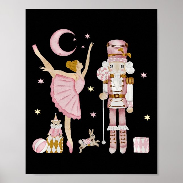 Christmas Nutcracker Ballet Cute Xmas Gifts For Wo Poster (Front)