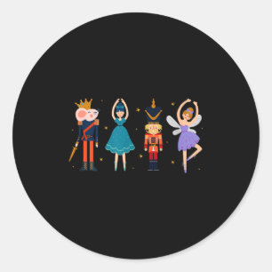 Christmas Nutcracker Ballet - Nutcracker  Classic Round Sticker