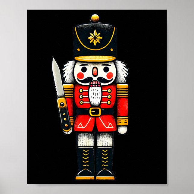 Christmas Nutcracker Ballet Xmas Holiday Fun Pajam Poster (Front)