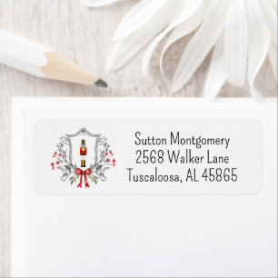 Christmas Nutcracker Crest Address