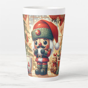 Christmas Nutcracker Drinking Hot Cocoa Latte Mug