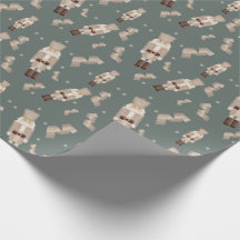 Christmas nutcracker gold Wrapping Paper