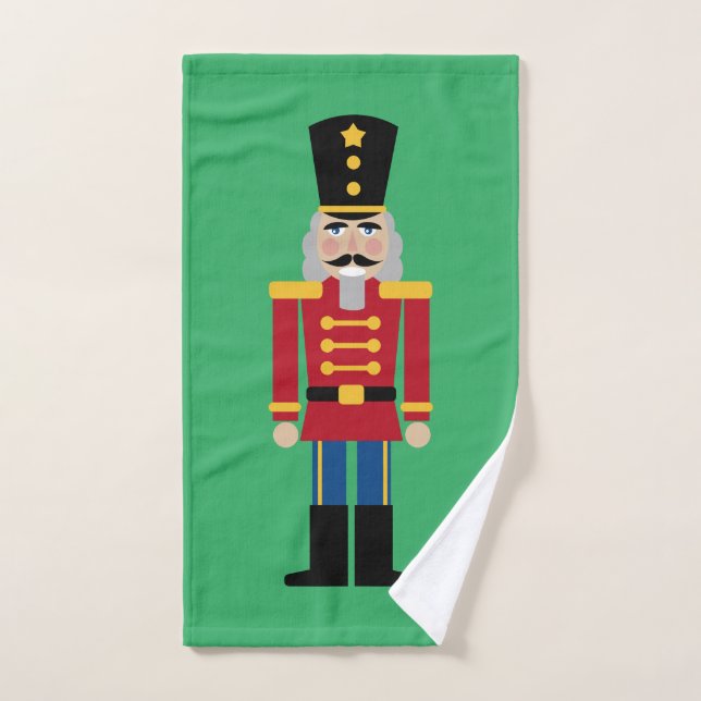 Christmas nutcracker hand towel for the Holidays (Hand Towel)