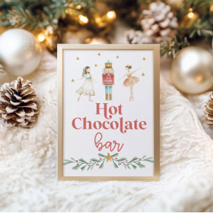 Christmas Nutcracker Hot Chocolate Bar Poster