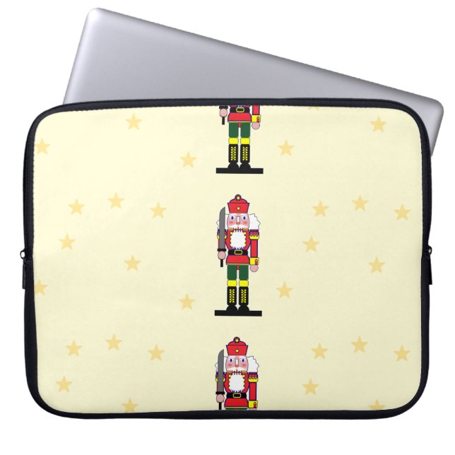 Christmas nutcracker laptop sleeve (Front)