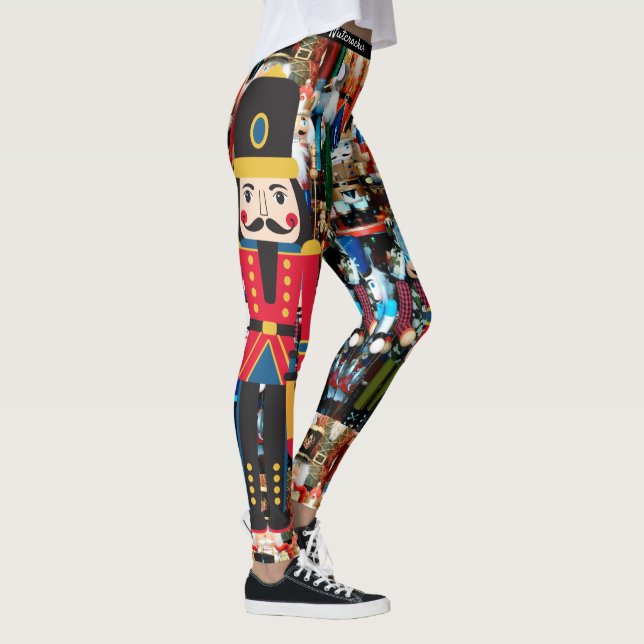 Christmas Nutcracker Leggings Bold Women's Pants (Right)