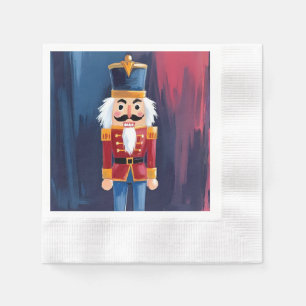 Christmas Nutcracker   Merry Christmas Watercolor Napkin