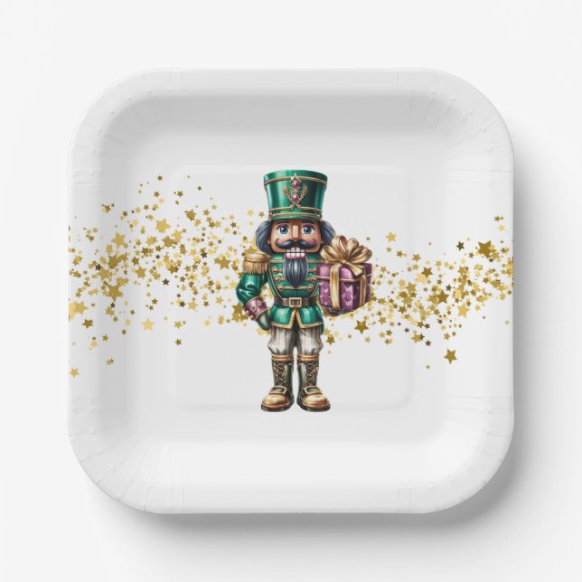 Christmas Nutcracker  Paper Plate (Front)
