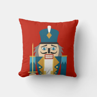 Christmas Nutcracker Red Background Pillow Case