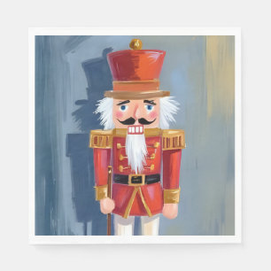Christmas Nutcracker   Red Soldier Watercolor Napkin