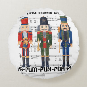 Christmas Nutcracker Round Cushion