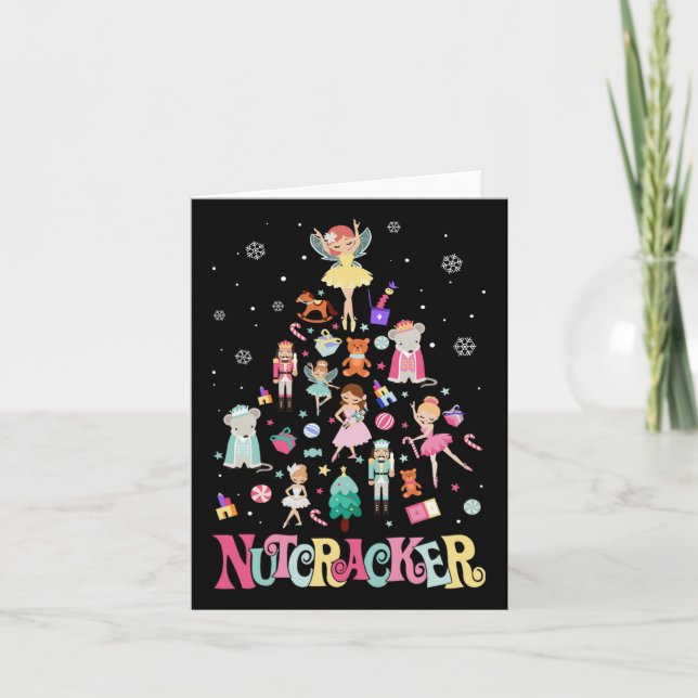 Christmas Nutcracker Squad Ballet Dance Matching F Card (Front)