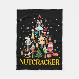 Christmas Nutcracker Squad Ballet Dance Women Kid  Fleece Blanket