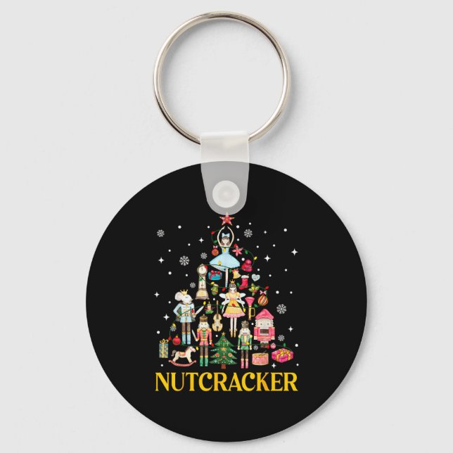 Christmas Nutcracker Squad Ballet Dance Women Kid  Key Ring (Front)