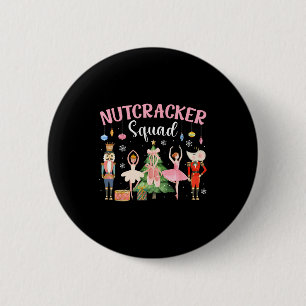 Christmas Nutcracker Squad Ballet Dance Women Kids 6 Cm Round Badge