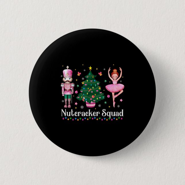 Christmas Nutcracker Squad Ballet Dance Women Kids 6 Cm Round Badge (Front)