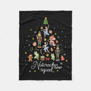 Christmas Nutcracker Squad Ballet Dance Women Kids Fleece Blanket